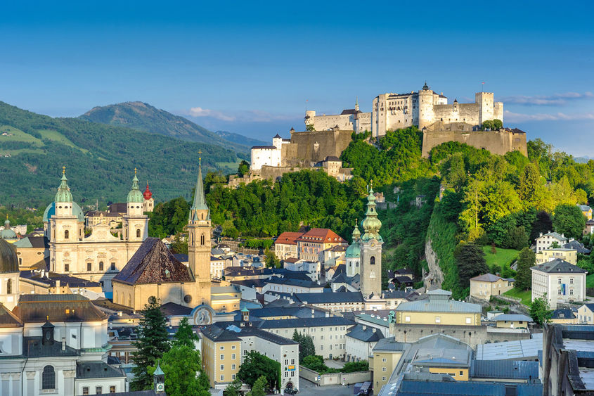 Blick auf die Festung Hohensalzburg und die Salzburger Altstadt, ©Tourismus Salzburg, Foto: Breitegger Günter Blick auf die Festung Hohensalzburg und die Salzburger Altstadt, ©Tourismus Salzburg, Foto: Breitegger Günter