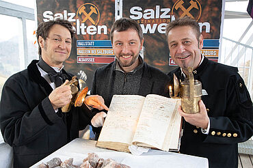 Einfahrtsbuch Salzwelten Hallein, © Mike Vogl Einfahrtsbuch Salzwelten Hallein, © Mike Vogl