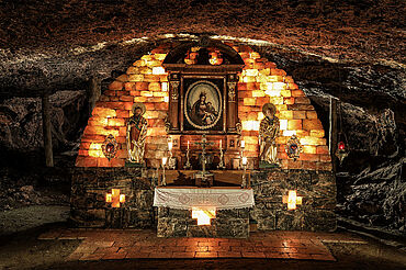 Salzwelten Altaussee, Barbara Kapelle, (c) Salzwelten, Johannes Kernmayer Salzwelten Altaussee, Barbara Kapelle, (c) Salzwelten, Johannes Kernmayer